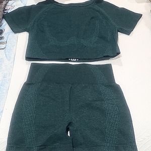 2Pc Yoga Basic seamless set-M